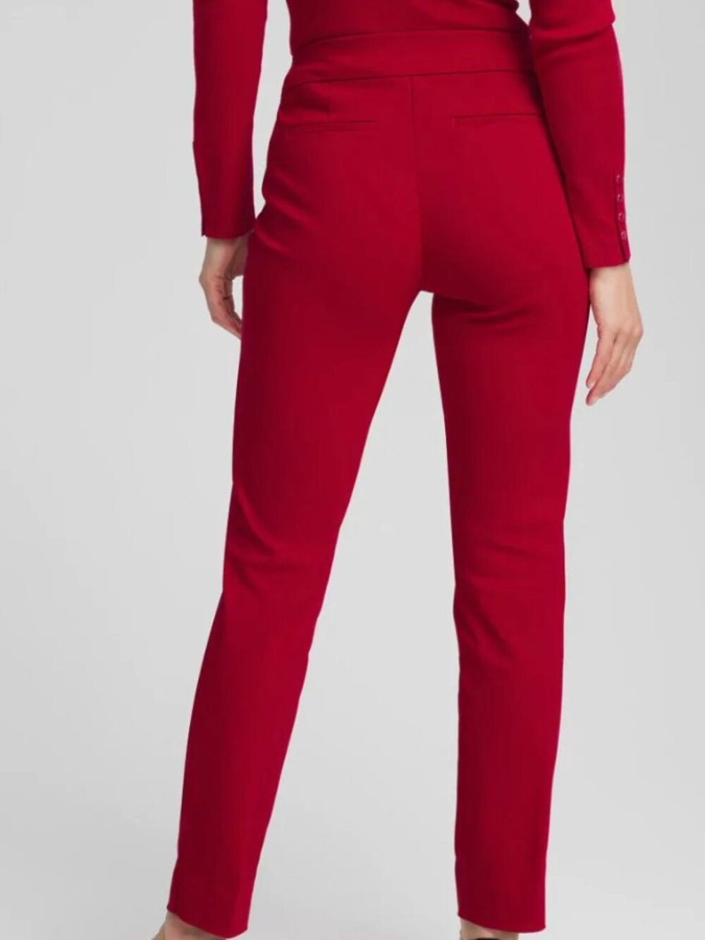 Chico's So Slimming Brigitte Slim Leg Pull On Tall Pant (Size 12T)